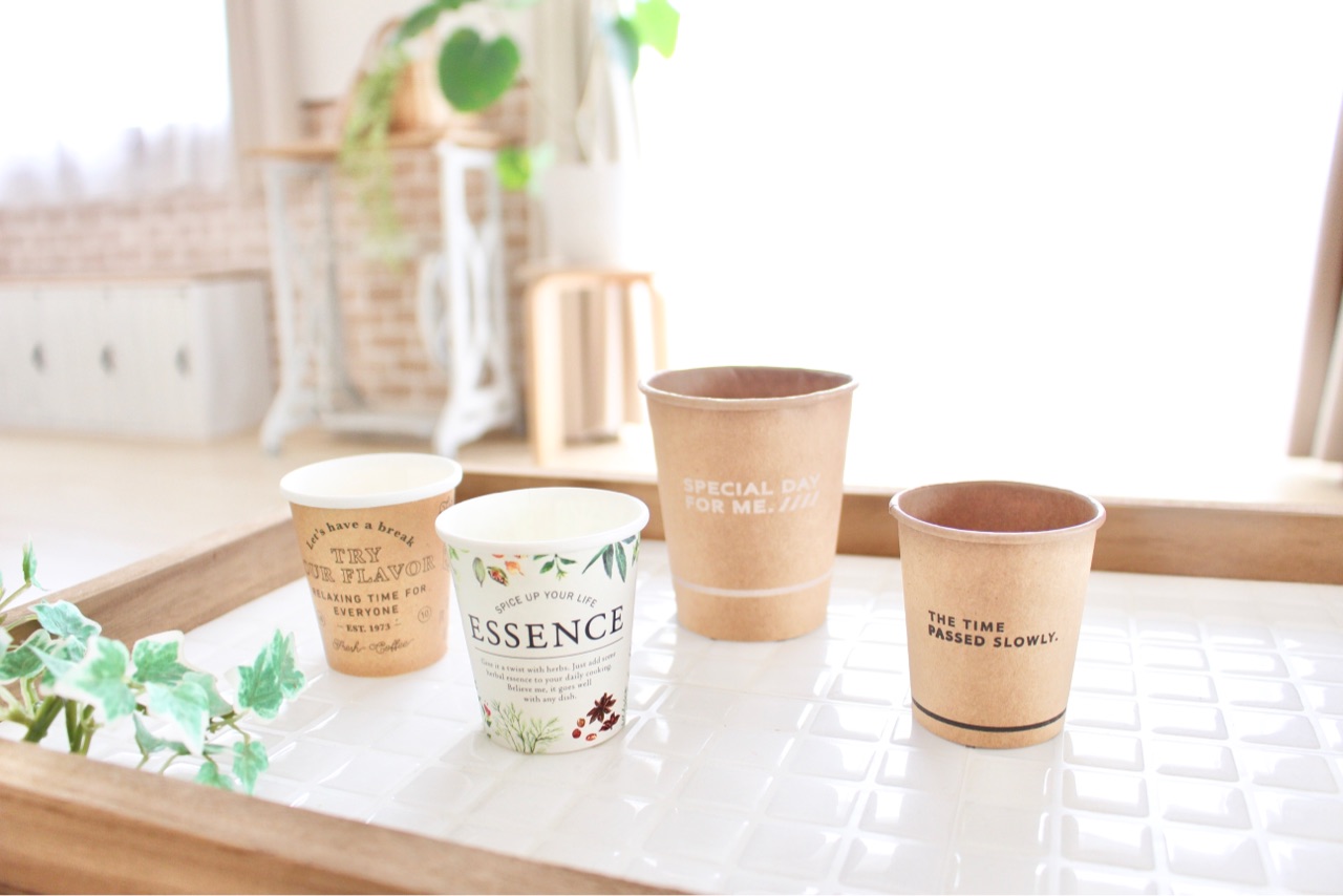 100均紙コップでちょっとしたお惣菜もカフェ風に Elie S House Diy100均リメイカーエリィの暮らし レシピブログ Powered By ライブドアブログ