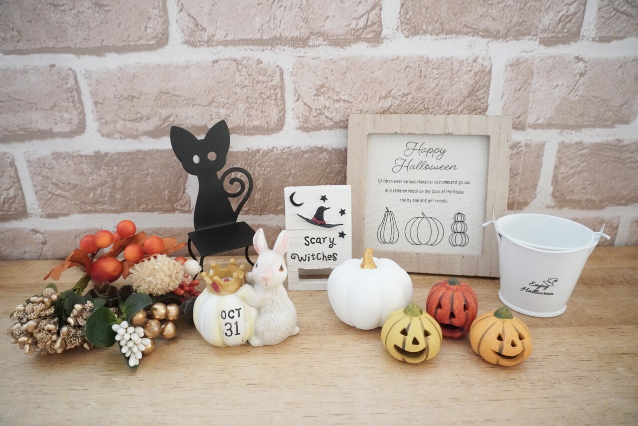 100均のハロウィングッズが可愛い 組み合わせてガラスドームアートに Elie S House Diy100均リメイカーエリィの暮らし レシピブログ Powered By ライブドアブログ