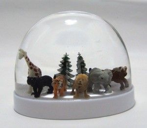 animal snowdome 動物のスノードーム