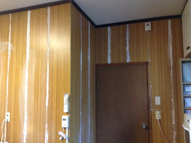 台所の壁紙貼り 6年前 失敗 Diy 柴犬モコモコ日記