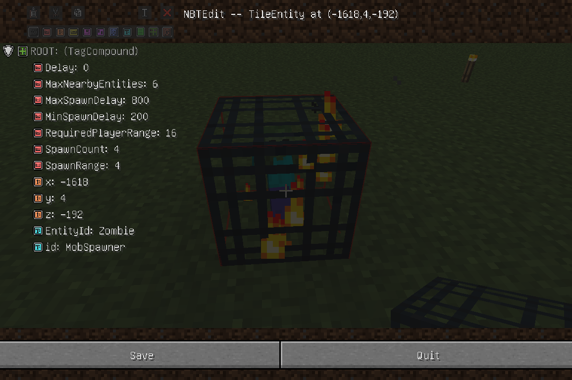 暇だしin Game Nbteditというmod紹介する Mobspawn編 気ままにマイクラmod紹介とか