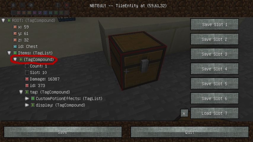 In Game Nbteditでポーションスポナー作成 気ままにマイクラmod紹介とか In Game Nbteditでポーションスポナー作成 気ままにマイクラmod紹介とか