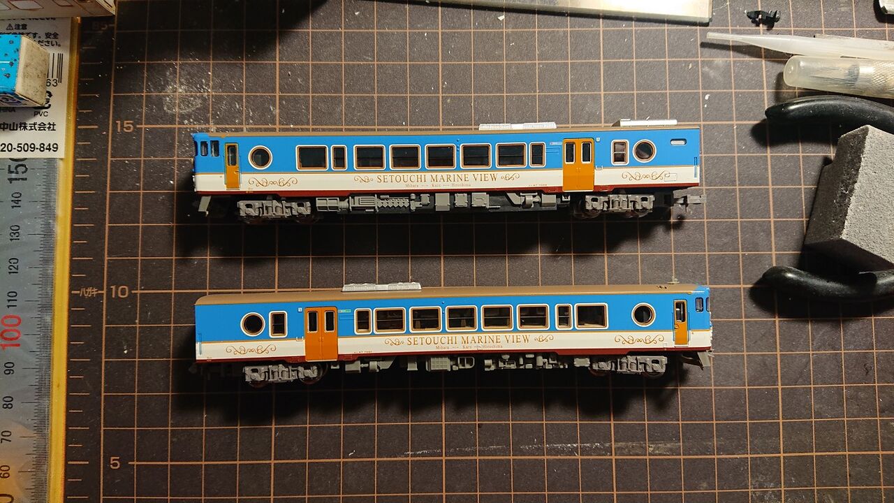 TER MODEL RAIILROAD 鉄道模型　TER自動装置 J.R. Diesel Train Type KIHA47-0 (West Japan Railway Renewed