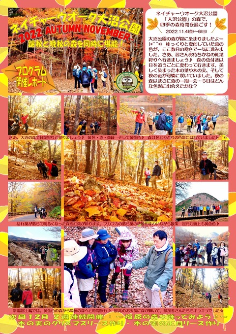 2022.11月大沼公園レポート
