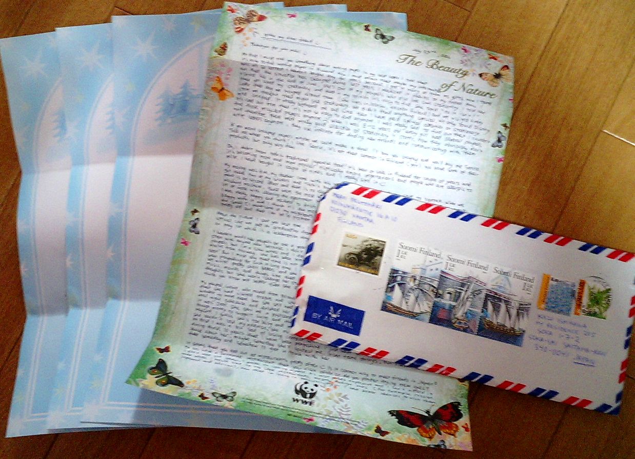Handwritten Letters～英語で海外文通ペンパル日記～From Ma(Finland