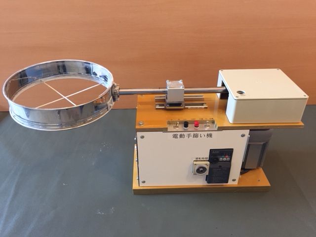 ドラム式電動土ふるい機（自作）