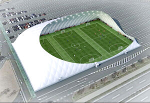 【Jリーグ】サッカー場を守る新たな防寒策！ＪリーグがＪ秋春制対策でエアドームを建設