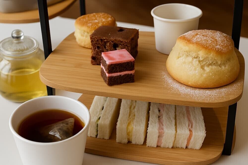 【注意】万博英国館のアフタヌーンティー、まさかの紙コップやんけ！
