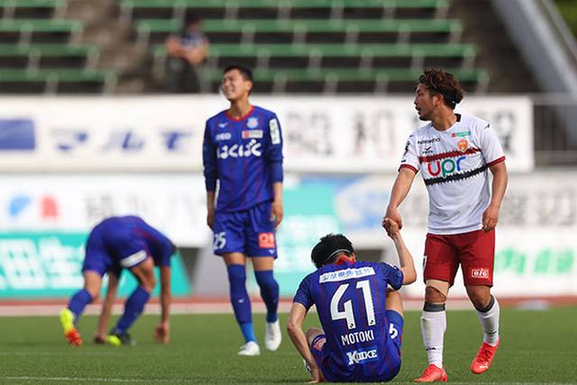 J2第16節 ヴァンフォーレ甲府、後半追いつかれ山口とドロー