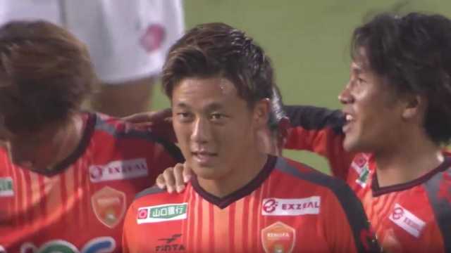 J2第26節 レノファ山口 高井和馬のゴールで水戸に勝利 5試合ぶり白星で14位浮上 サッカータイム