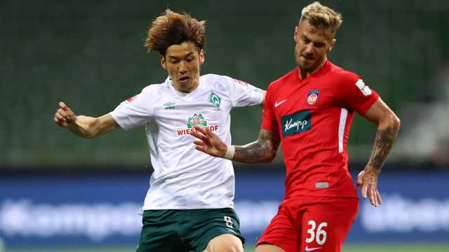 大迫勇也は後半39分までプレー ブレーメン ハイデンハイムとスコアレスドロー ブンデスリーガ昇降格po第1戦 サッカータイム 大迫勇也は後半39分までプレー ブレーメン ハイデンハイムとスコアレスドロー ブンデスリーガ昇降格po第1戦 サッカータイム