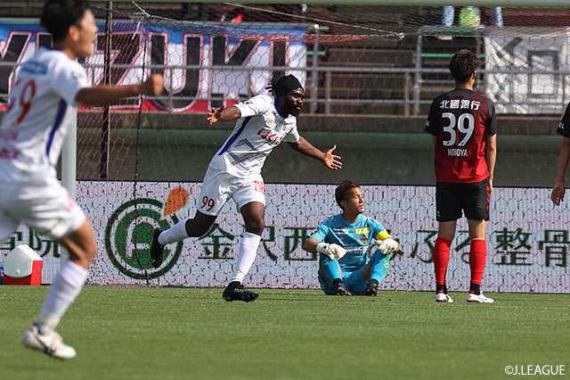 J2第17節 ヴァンフォーレ甲府、金沢に完封勝利で連勝!ピーター・ウタカが決勝点