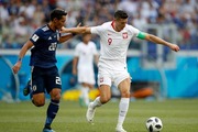 ポーランド戦でプレーする槙野