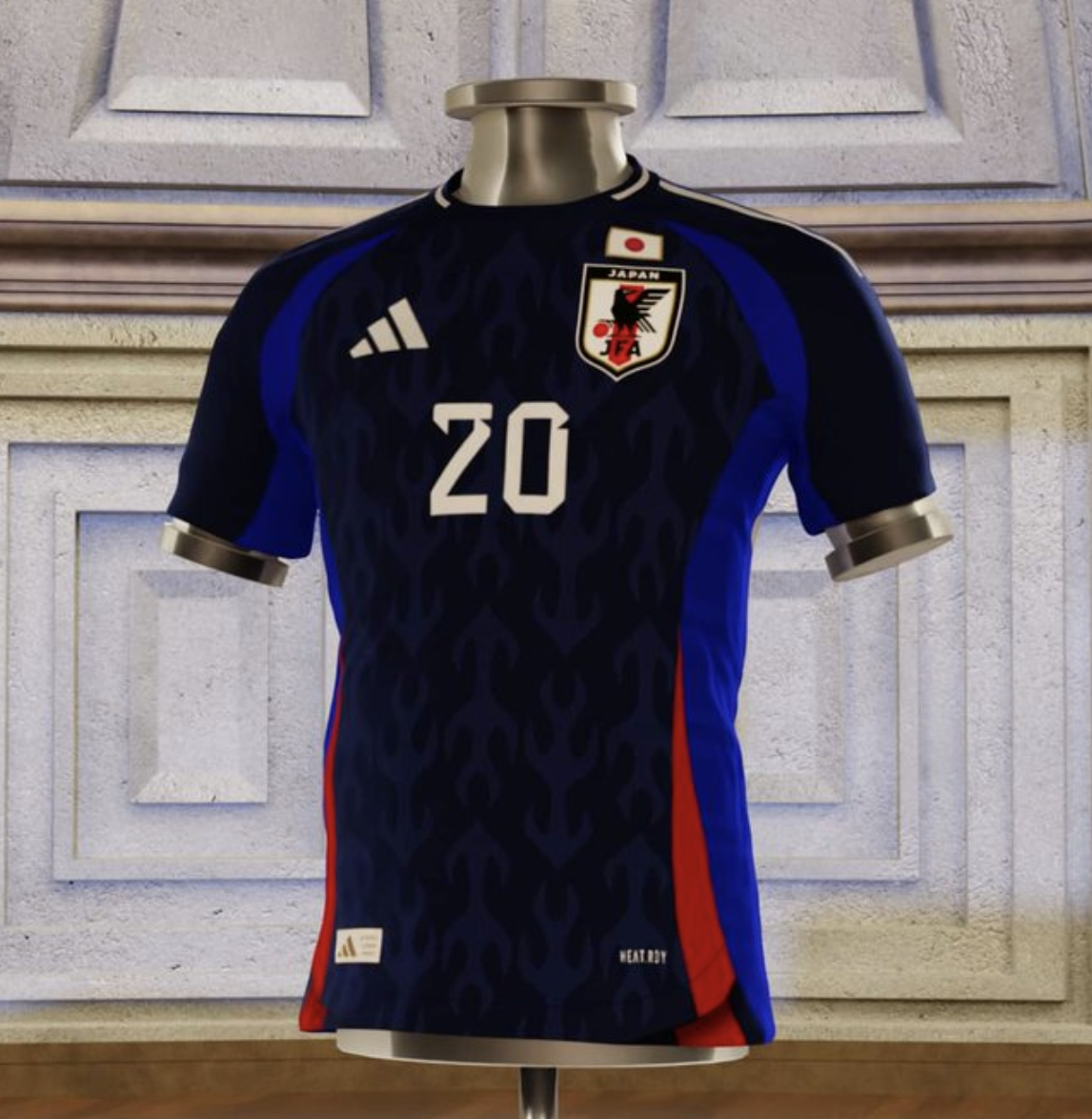 【画像】サッカー日本代表の新ユニフォーム、デザイン流出www