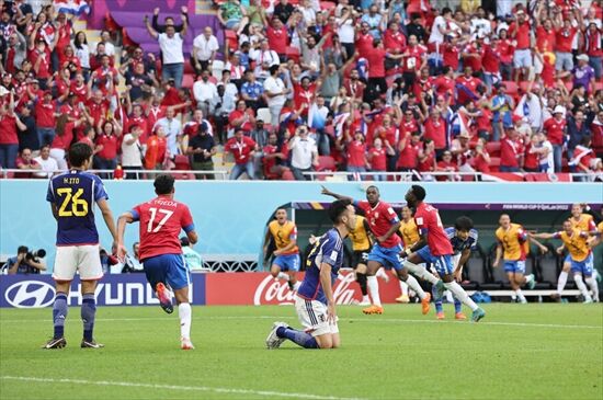 日本、コスタリカに0-1で痛恨の敗戦…一転して決勝トーナメント進出がピンチに