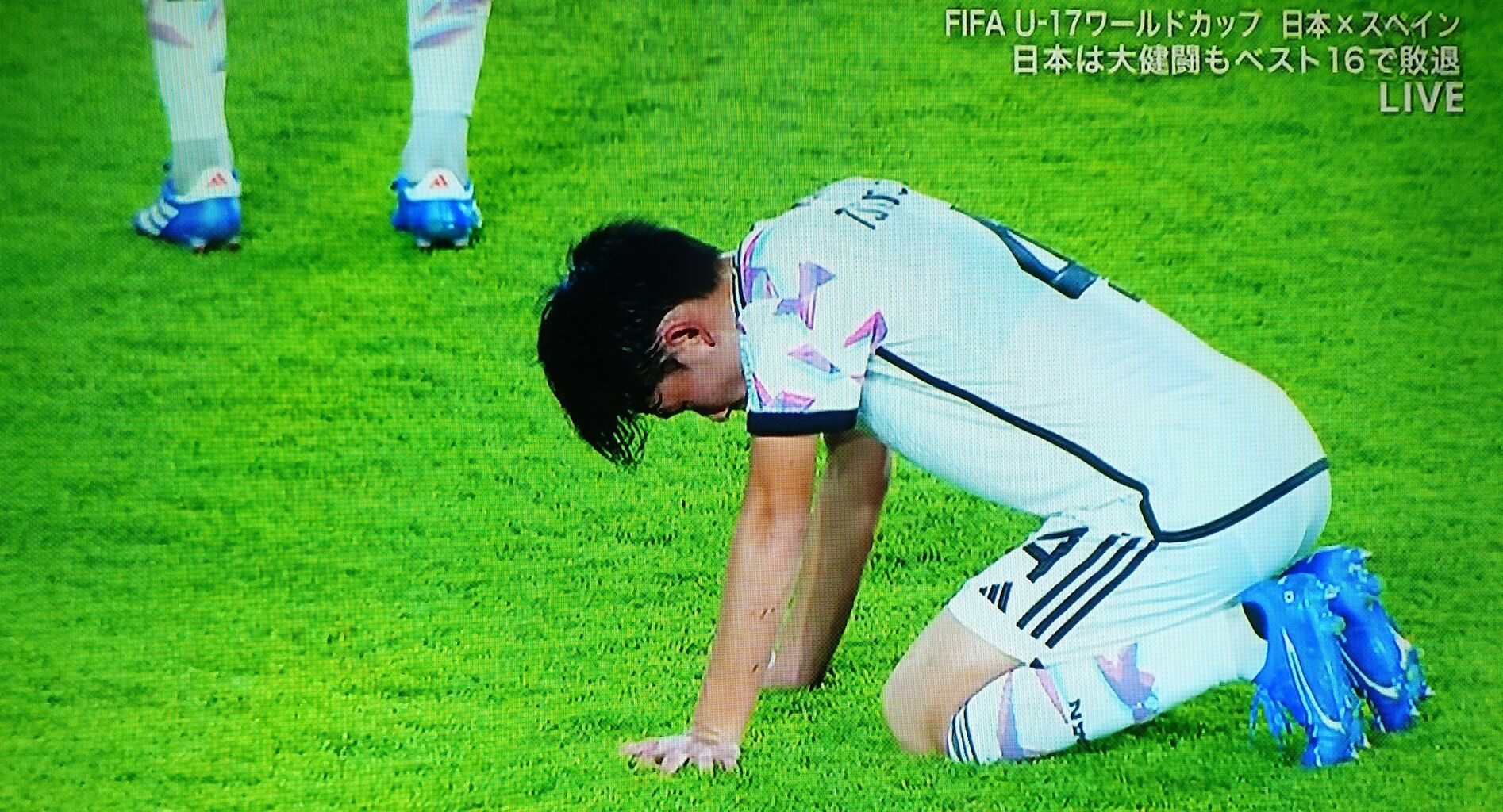 【速報】U-17日本代表、スペインに1-2惜敗。悲願の８強入りならず…