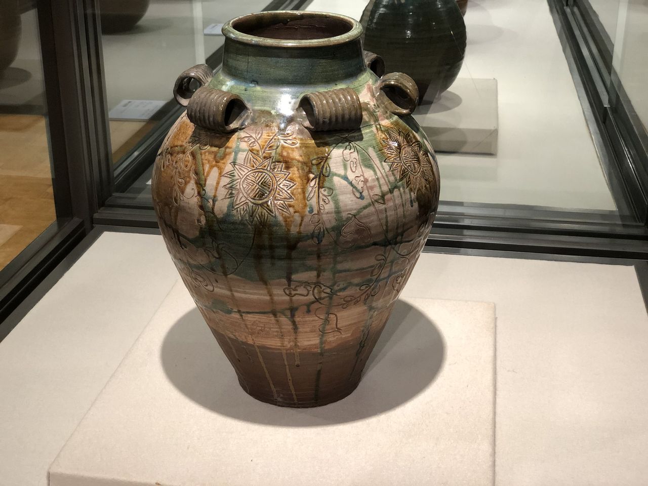 古武雄二彩唐津 松樹図甕 （古唐津 九州陶磁） 【公式通販】