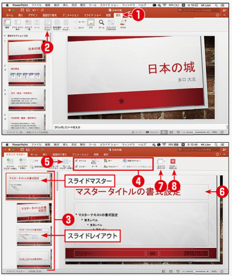 スライドマスターを設定する