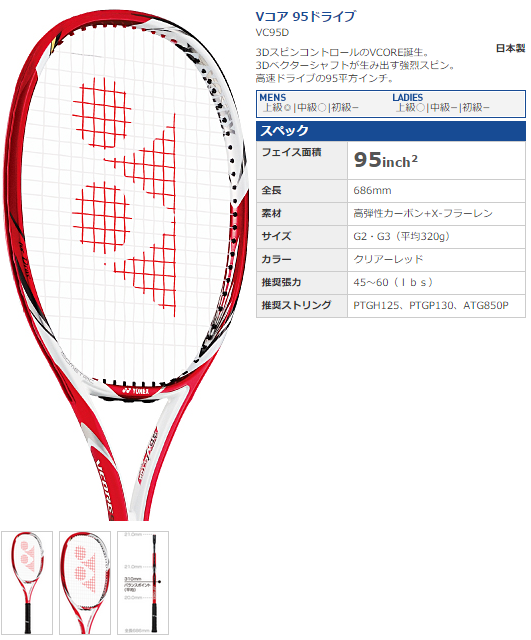 レビュー】GSR9 YONEX シングルス追及ラケット : さちかふぇ