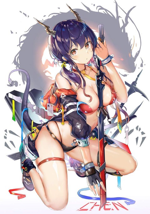 hentai_Arknights-chen-erotic-images_illustration9
