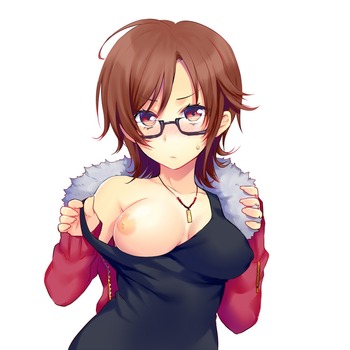 女の子の必死で精一杯の片乳でもぅ、十分でしょ笑（パイチラ） 2