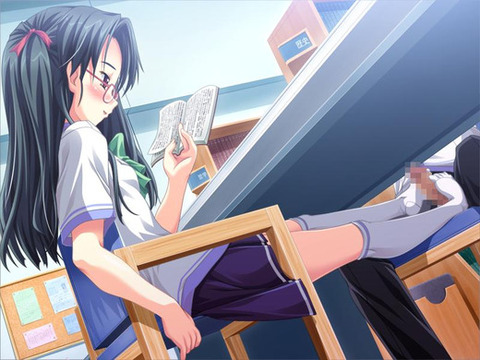 こっそり、しかし大胆にエッチなことしてるエロ画像 13