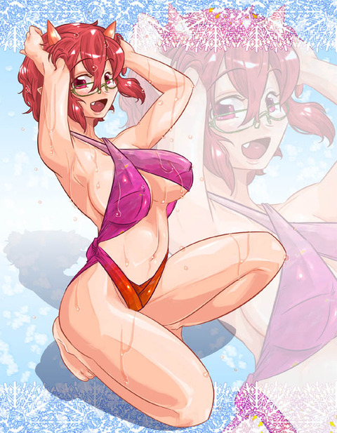 メガネをかけた女の子のエロ画像 12