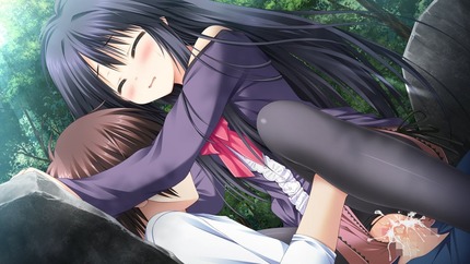 青姦：野外で露出、エッチなことしてる女の子のエロ画像 16