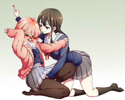 （アニメ）境界の彼方のエロ画像まとめました 5