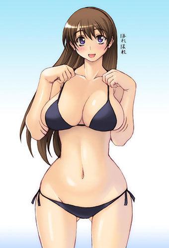水着：写真っぽいビキニの女の子の二次エロ画像まとめ 11