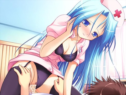 青い髪の女の子がエッチな体験してる二次エロ画像１２ 6