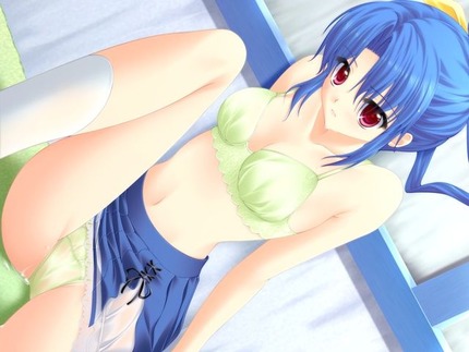 青い髪の女の子がエッチな体験してる二次エロ画像１２