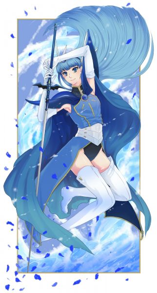 青い髪の女の子がエッチな体験してる二次エロ画像１４