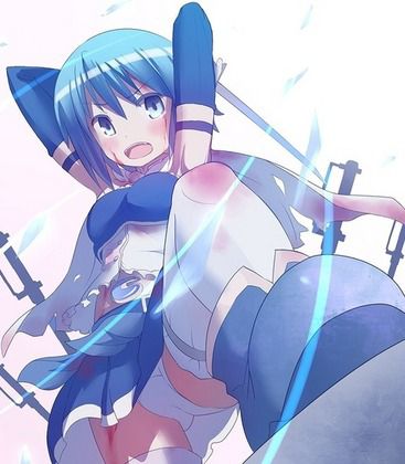 青い髪の女の子がエッチな体験してる二次エロ画像０３ 6