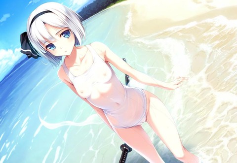 （水着）ビキニの女の子のぬける画像 2