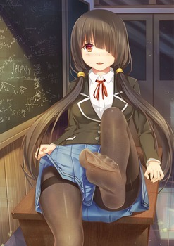 頬ずりしたくなるパンスト美少女の二次エロ画像 31