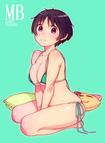 水着：写真っぽいビキニの女の子の二次エロ画像まとめ 45