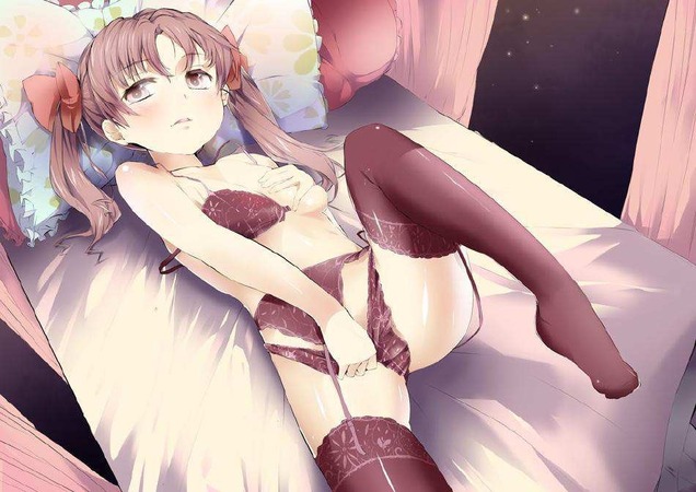 大人っぽいガーターベルトで男を誘惑する女の子｜にじ｜ 37