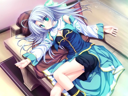 青い髪の女の子がエッチな体験してる二次エロ画像０４ 10