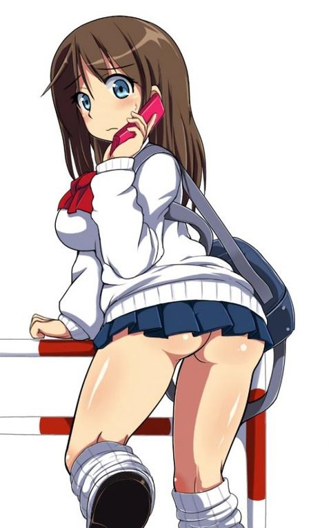 （下着 パンツ）スカッとさわやかノーパン女子の二次エロ画像まとめ 32