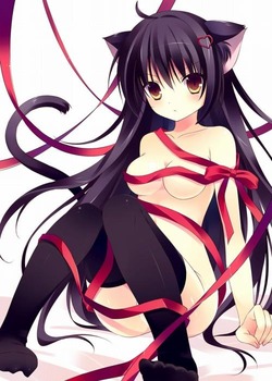 「えっちな私をもらってください」大切な日に彼女がハダカにリボンで来たから激しくセックスしまくり！ 32