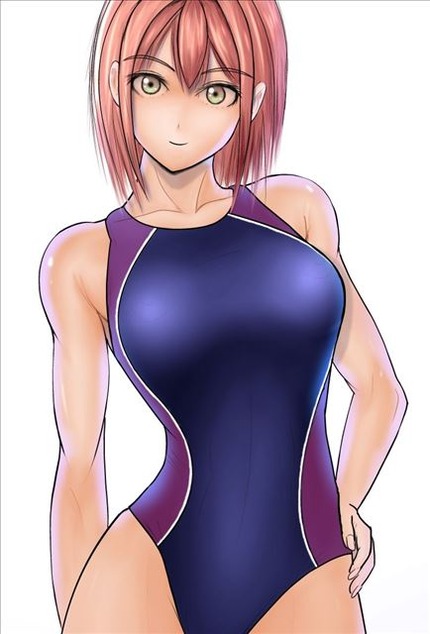 水着：競泳水着、スク水の女の子画像 11