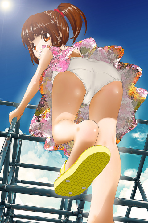 （ローアングル）低いところから女の子を見上げてるエロ画像０８ 16