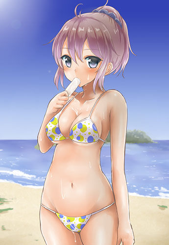水着：写真っぽいビキニの女の子の二次エロ画像まとめ 44