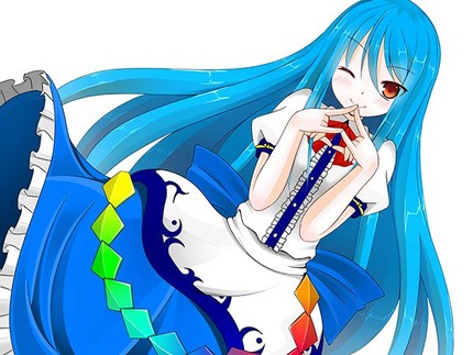 青い髪の女の子がエッチな体験してる二次エロ画像０９ 9
