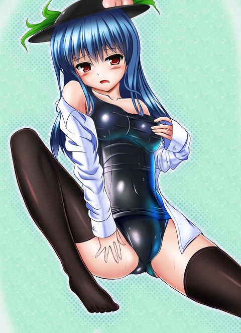 ニーソな女の子のエロい画像 13