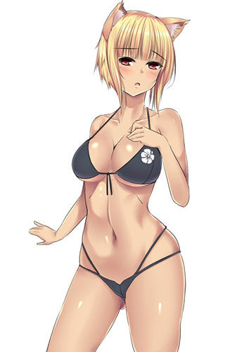 水着：写真っぽいビキニの女の子の二次エロ画像まとめ 5