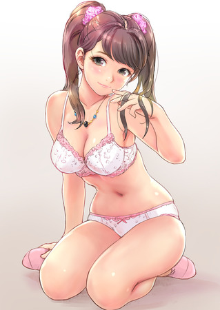 目が丸くてクリッとしてる可愛い女の子の二次画像 3