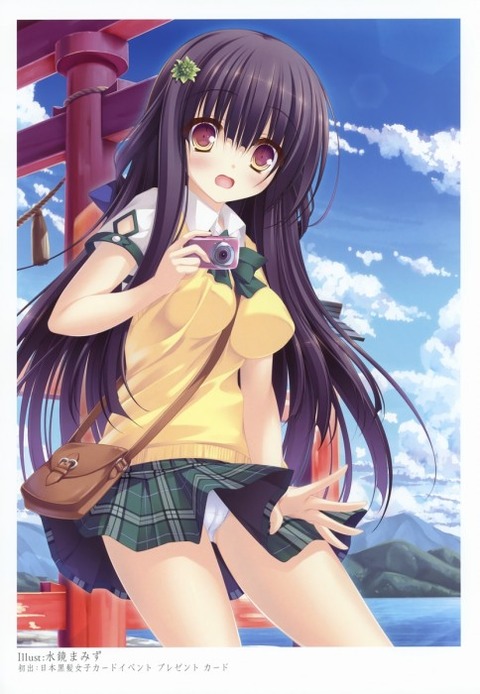 （ローアングル）低いところから女の子を見上げてるエロ画像 6