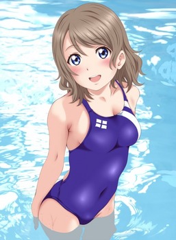 アニメ：「ラブライブ！サンシャイン!!」渡辺曜ちゃんの抱き心地良さそうなムチムチボディと巨乳おっぱい（二次エロ画像） 44